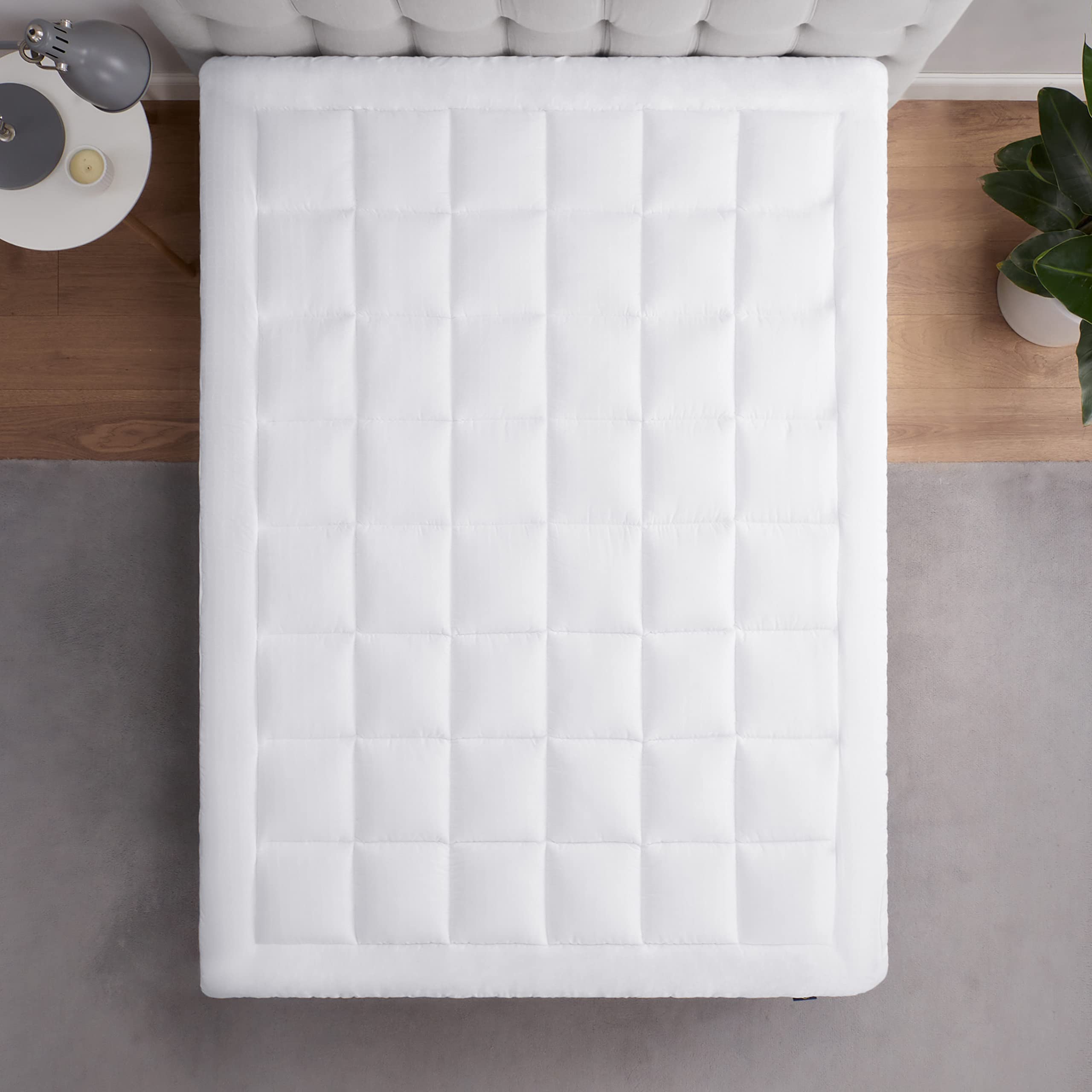 Serta dobby check cotton fabric texture for breathable, cool surface