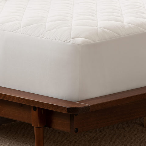 Close-up of Serta diamond-quilt top showing hi-loft fill for even softness