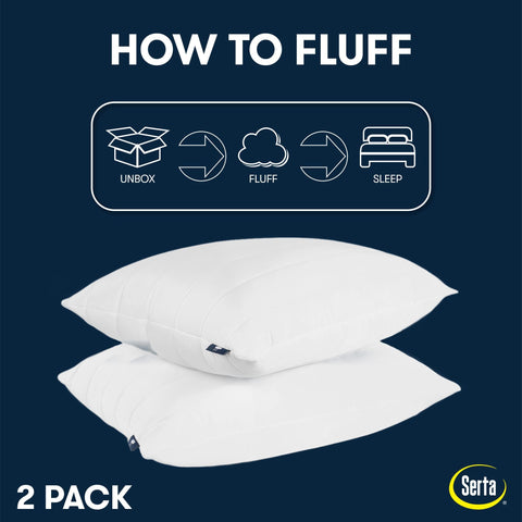 Serta size comparison showing Standard/Queen scale for fit guidance
