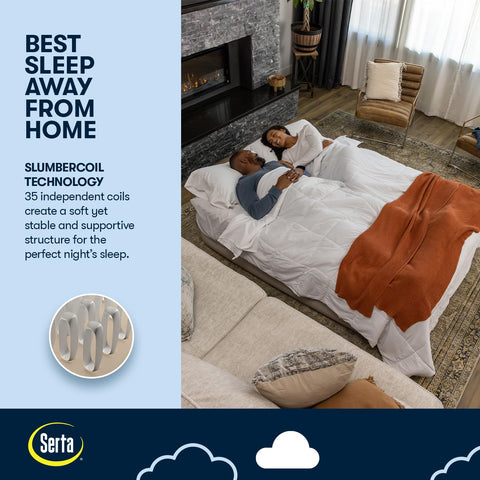Serta mattress height and entry comparison demonstrating easy in-and-out access