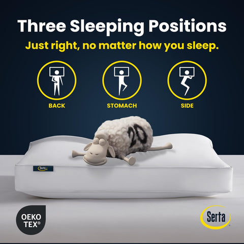 Serta size comparison with ruler to show queen dimensions and fit