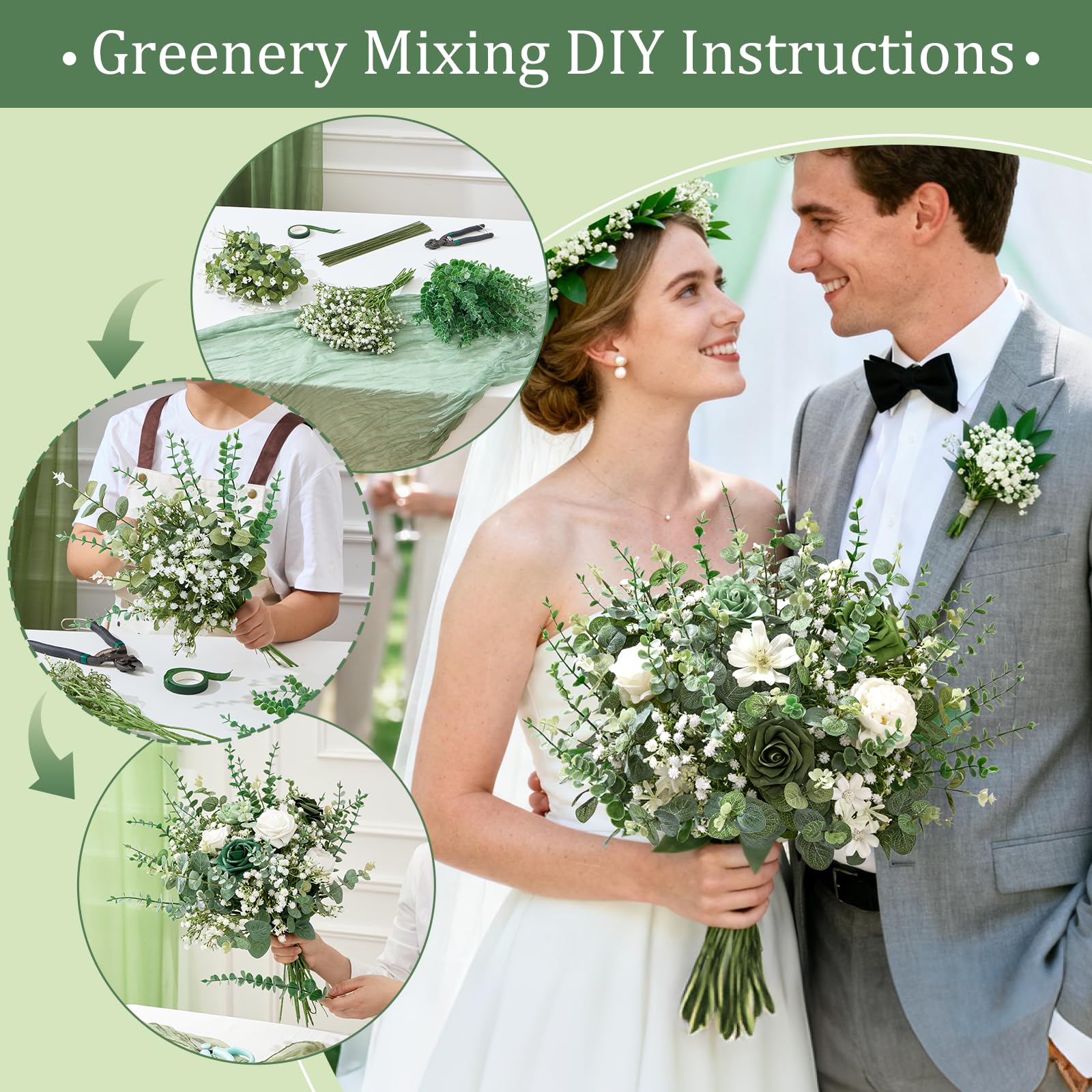 Serwalin baby's breath detail cluster adding delicate bloom contrast