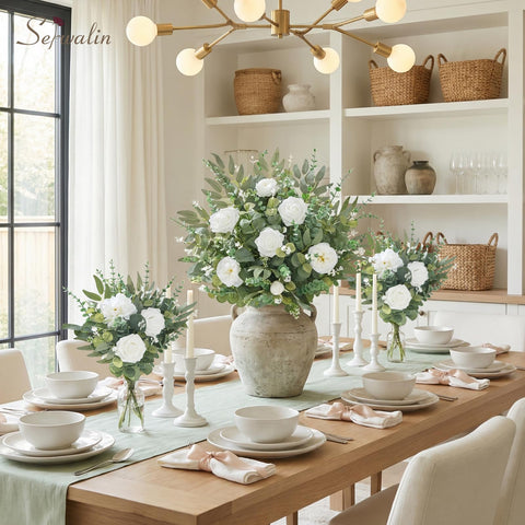 Serwalin eucalyptus berry pick accent adding focal interest to centerpieces