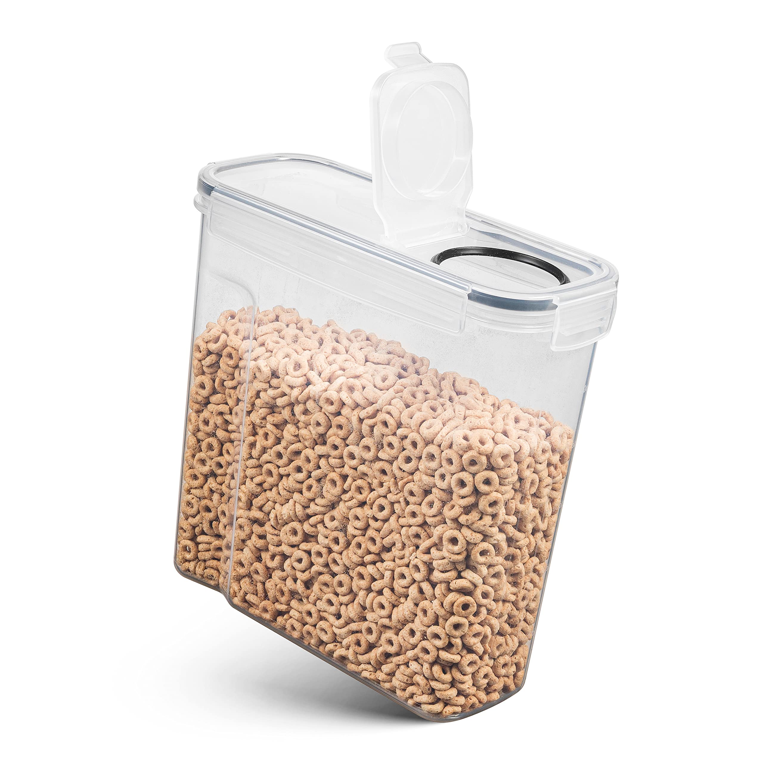 Seseno stacked canisters on pantry shelf saving space and organization