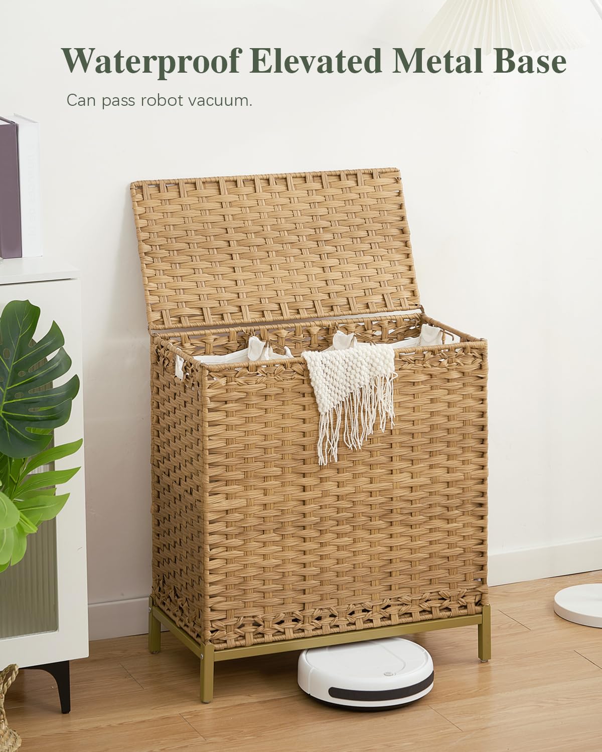 SETVSON closeup of woven PE rattan highlighting durable texture