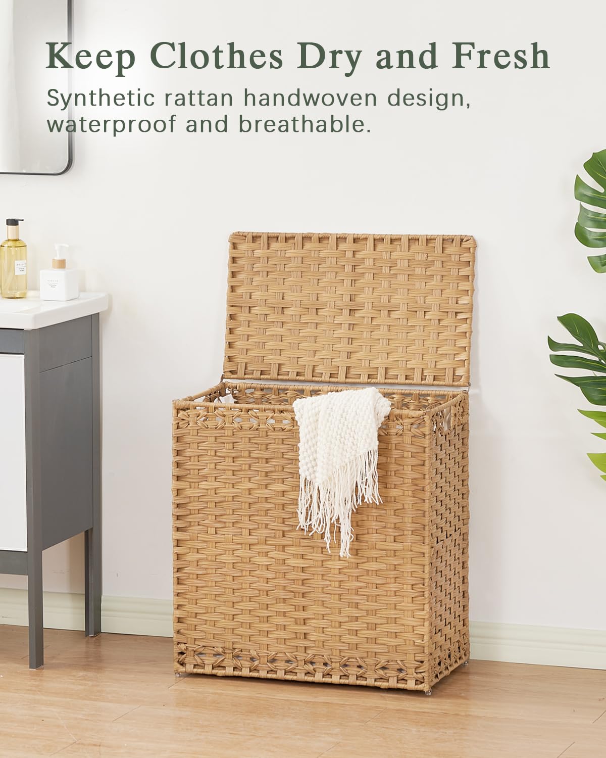 SETVSON close-up of woven rattan texture demonstrating durable, water-resistant finish