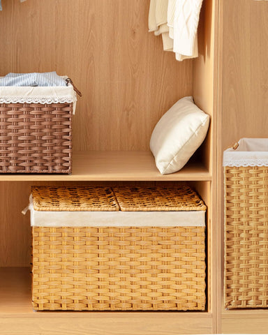 SETVSON in bathroom setting showing tidy, decorative storage solution