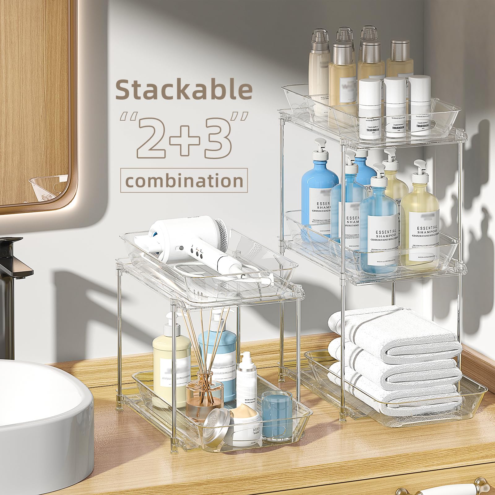 Sevenblue detail of smooth pull-out drawer demonstrating effortless access benefit