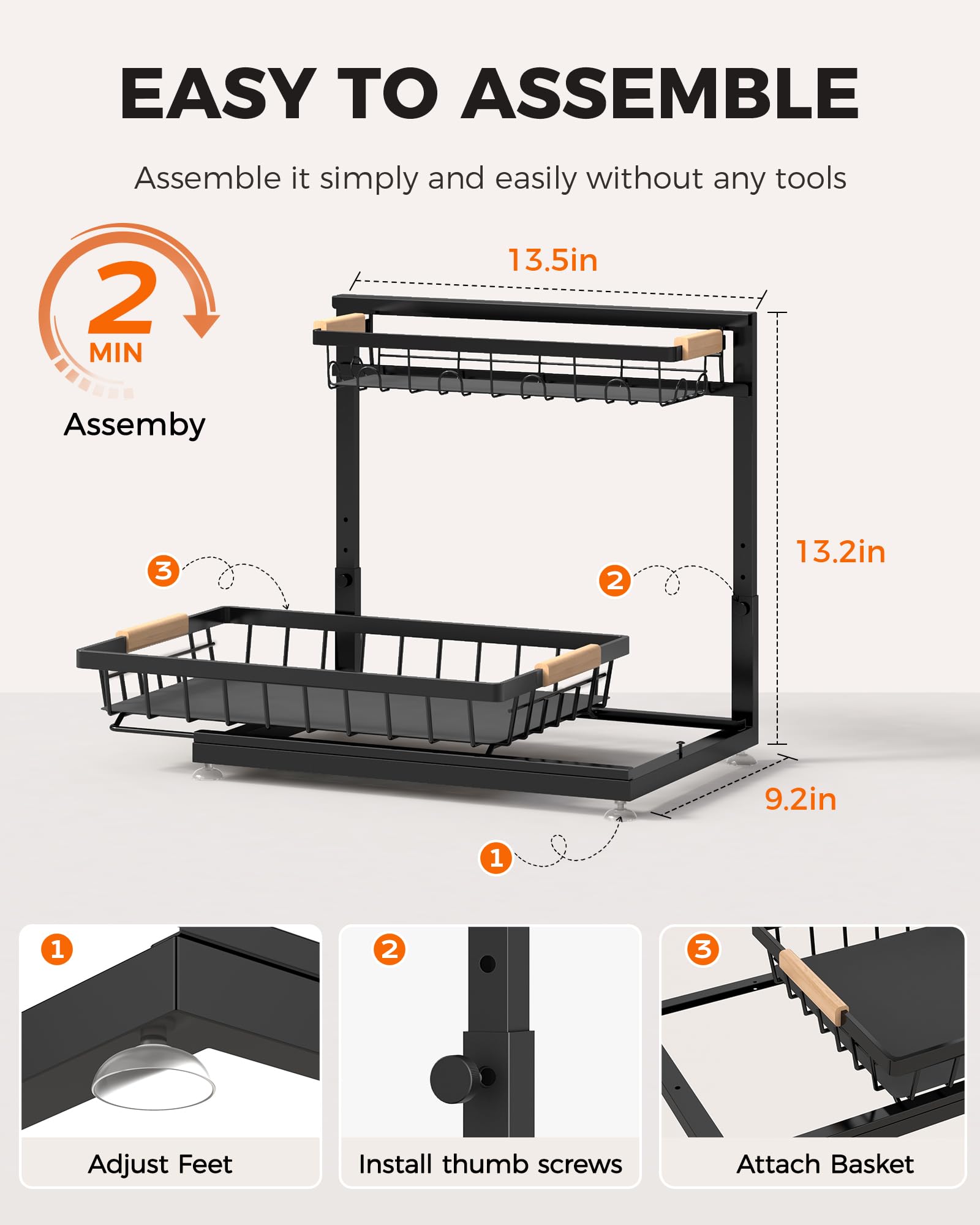 Sevenblue two organizers placed side-by-side to display matching storage solutions