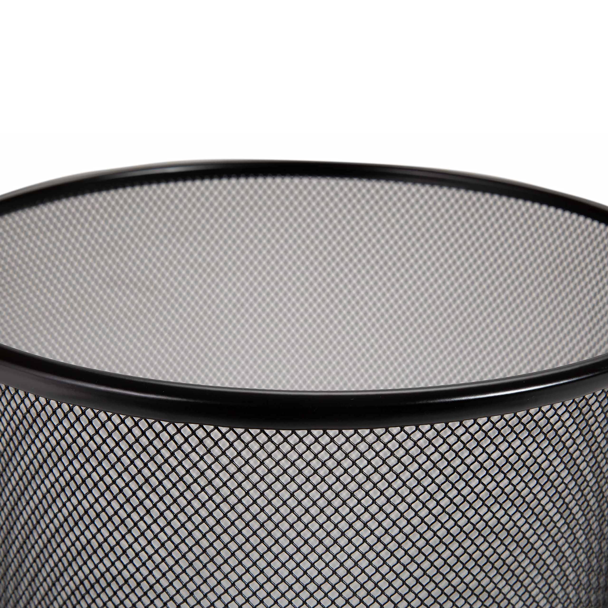 Seville Classics close-up of steel mesh texture showing ventilated design for reduced moisture