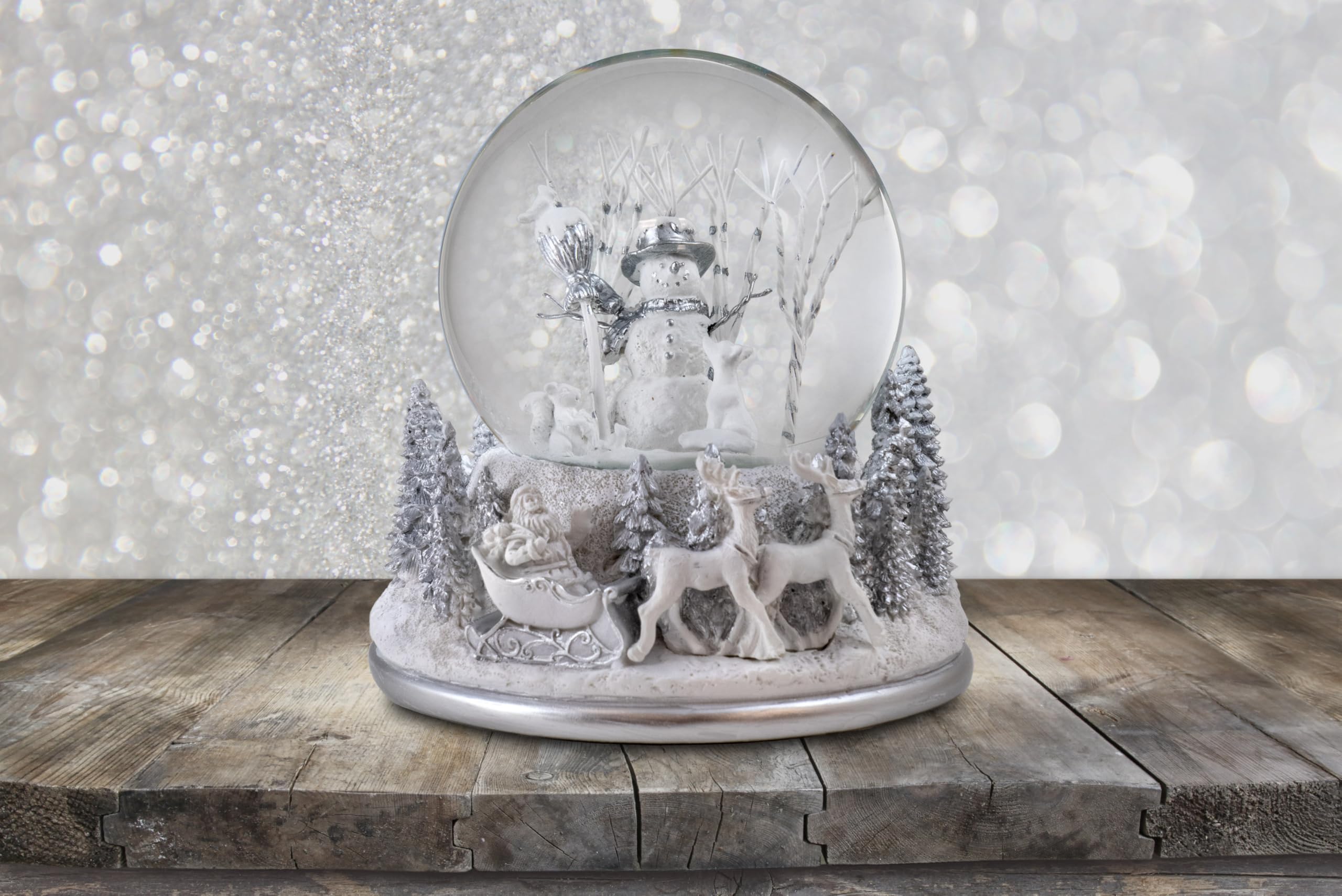 The San Francisco Music Box Company mantel display showing seasonal ambiance and decorative impact