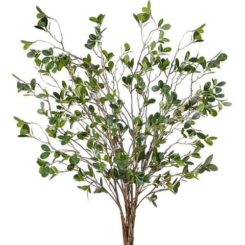 Sggvecsy front view of six 43-inch ficus branches showing full volume and realistic greenery benefit