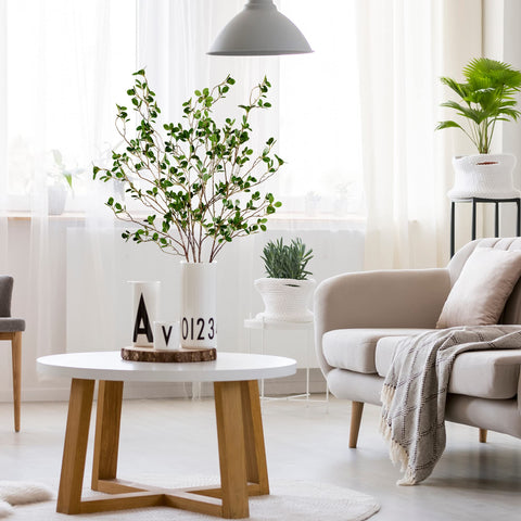 Sggvecsy arrangement in tall vase demonstrating quick styling and instant room height benefit