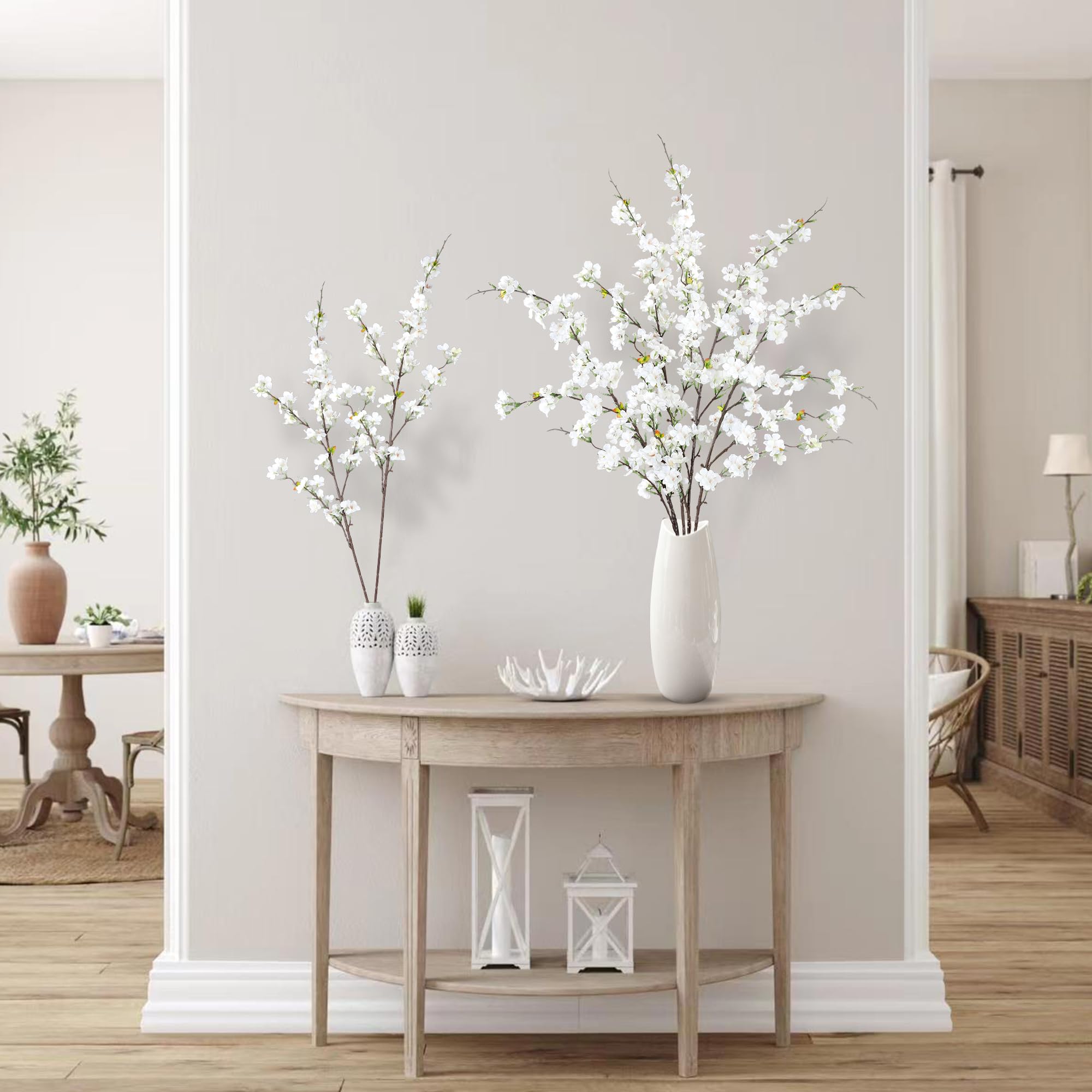 Sggvecsy tall vase display showing elegant height and no-maintain benefit