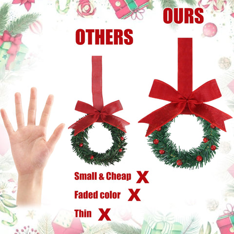 Sggvecsy stacked wreaths in storage box for easy reuse and organization