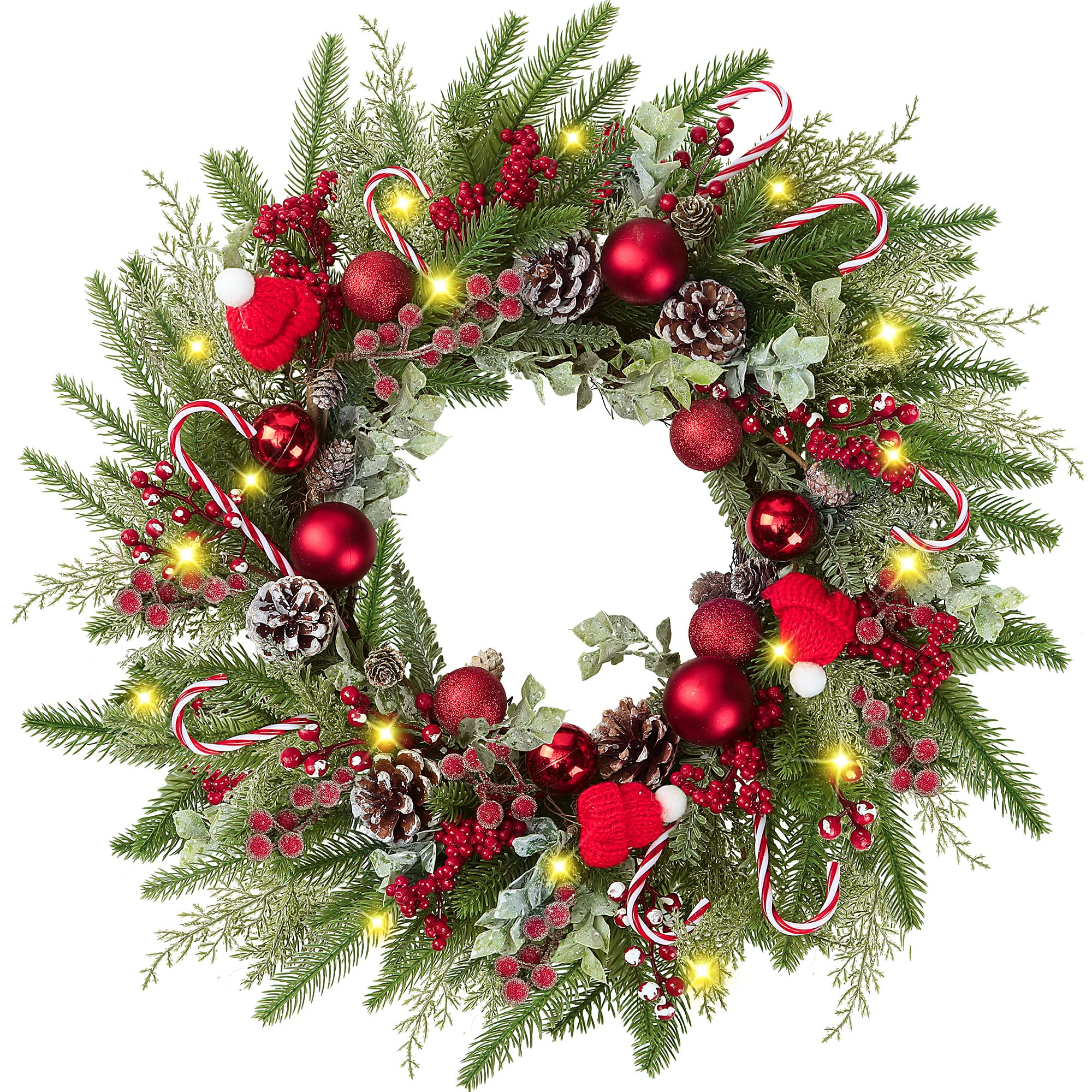 Sggvecsy wreath front door display adding festive curb appeal