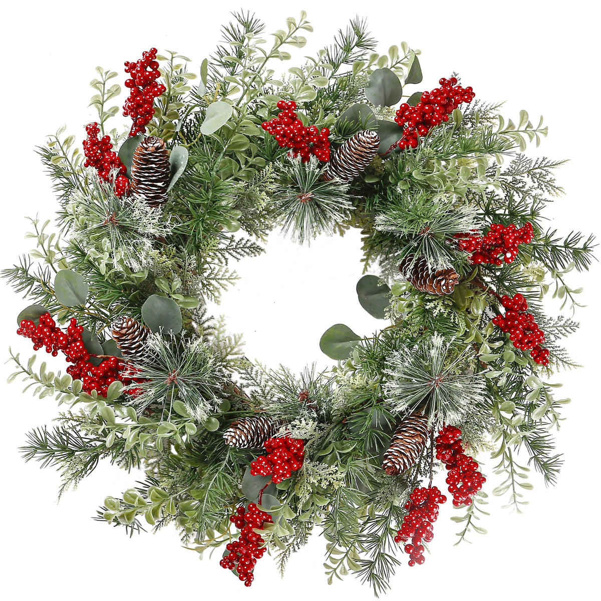 Sggvecsy wreath front on door showing welcoming holiday curb appeal