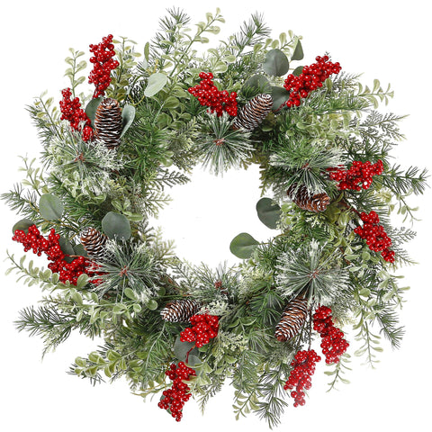 Sggvecsy wreath front on door showing welcoming holiday curb appeal