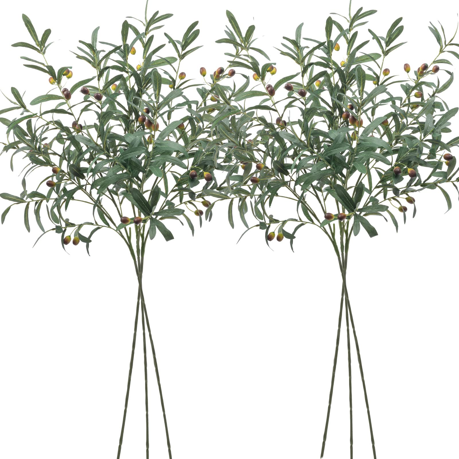 SHACOS front view of six long olive branches showcasing full set and height benefit