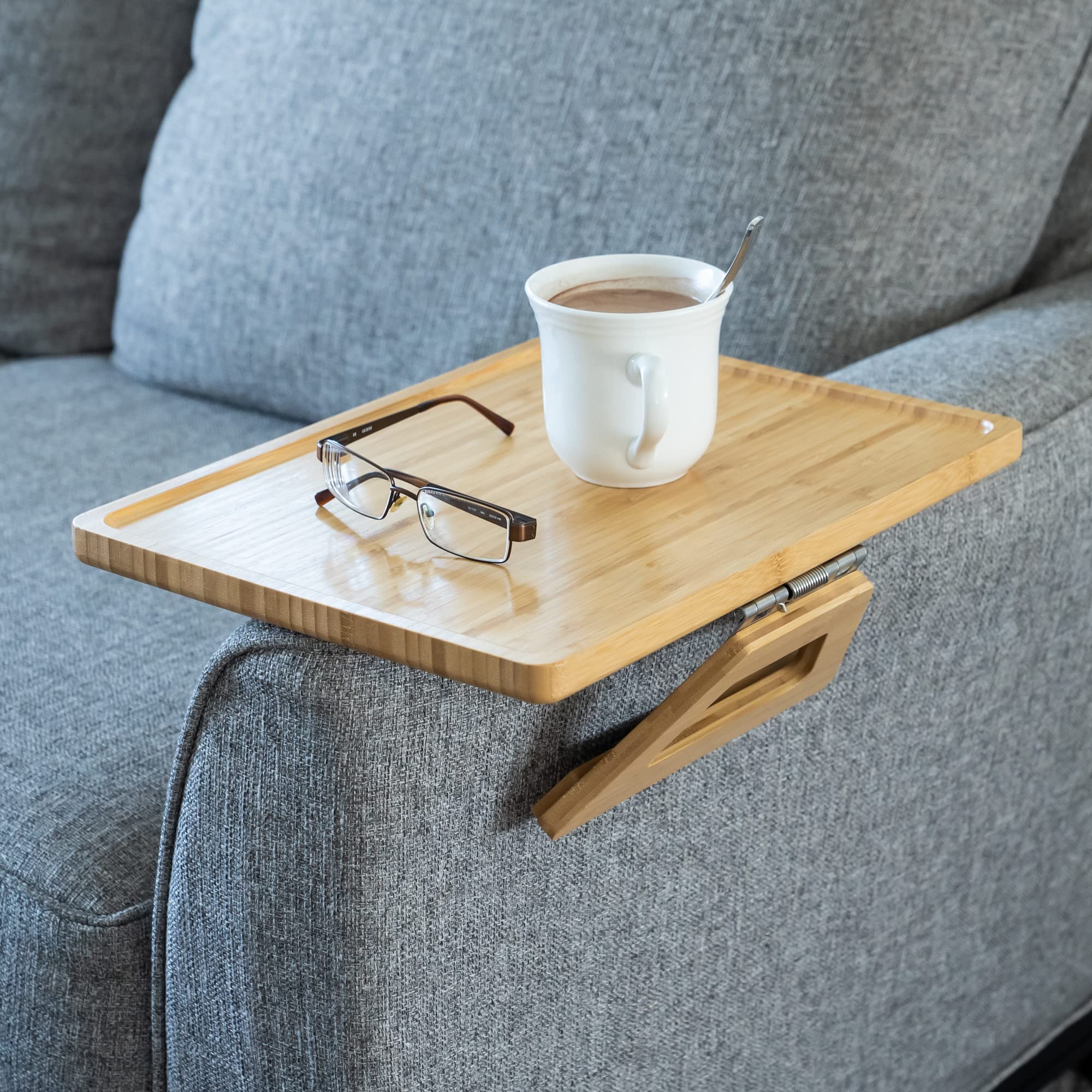 Shamrock Home view under tray showing extended support legs for steady weight distribution