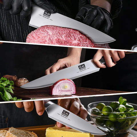 SHAN ZU pakkawood handle grip offering ergonomic comfort