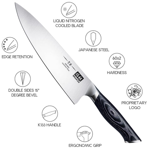 SHAN ZU Genbu ergonomic K133 handle profile for comfortable grip benefit