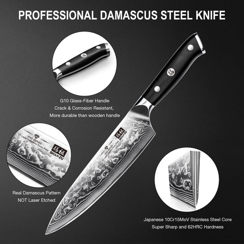 SHAN ZU G10 handle texture close-up offering stable comfortable grip