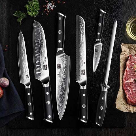 SHAN ZU knives displayed on kitchen counter showing elegant utility