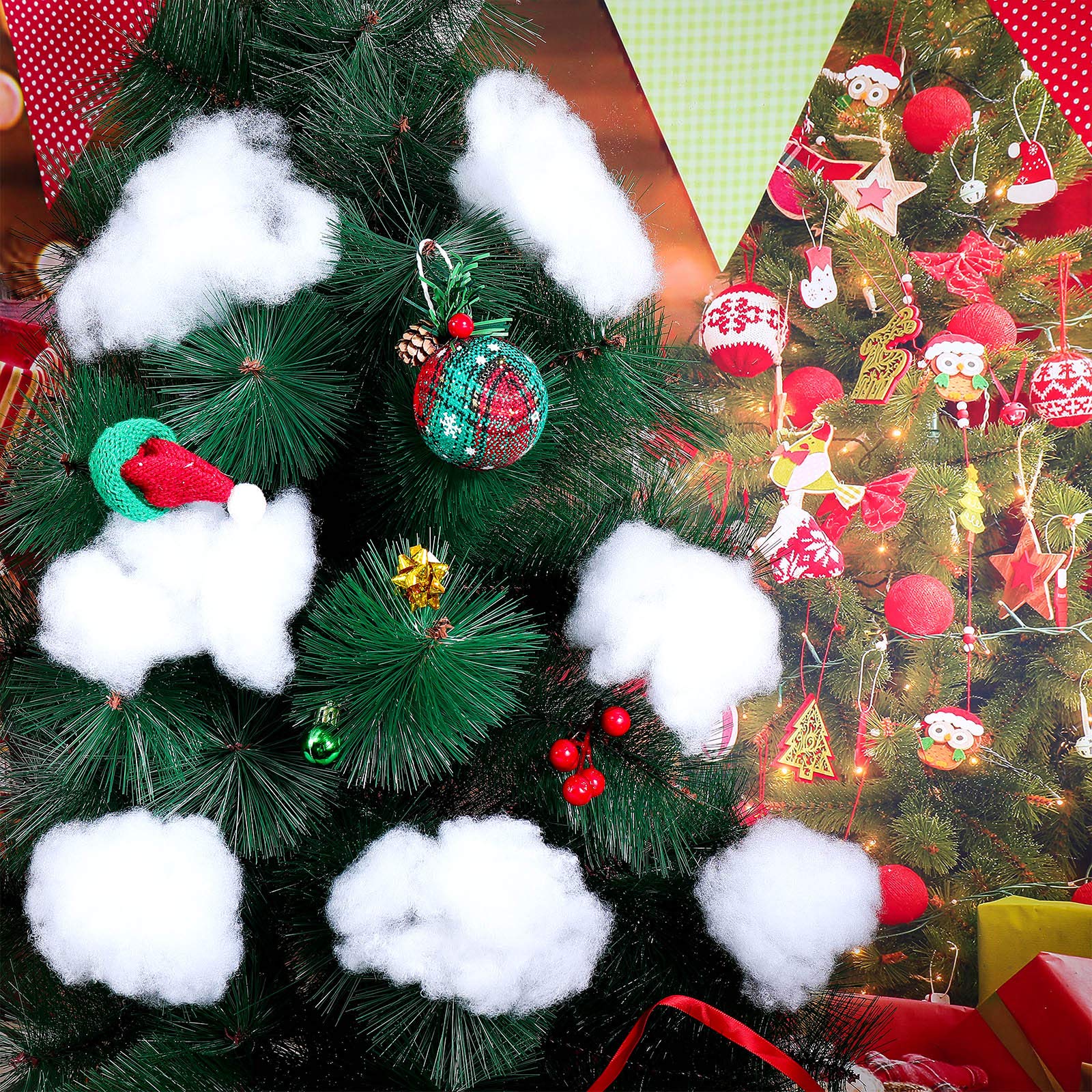 Shappy spread on a mantle and fireplace producing cozy winter decor that photographs well