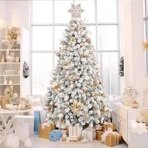 SHareconn assortment laid out to show variety of glitter, tinsel, beads and topper shapes