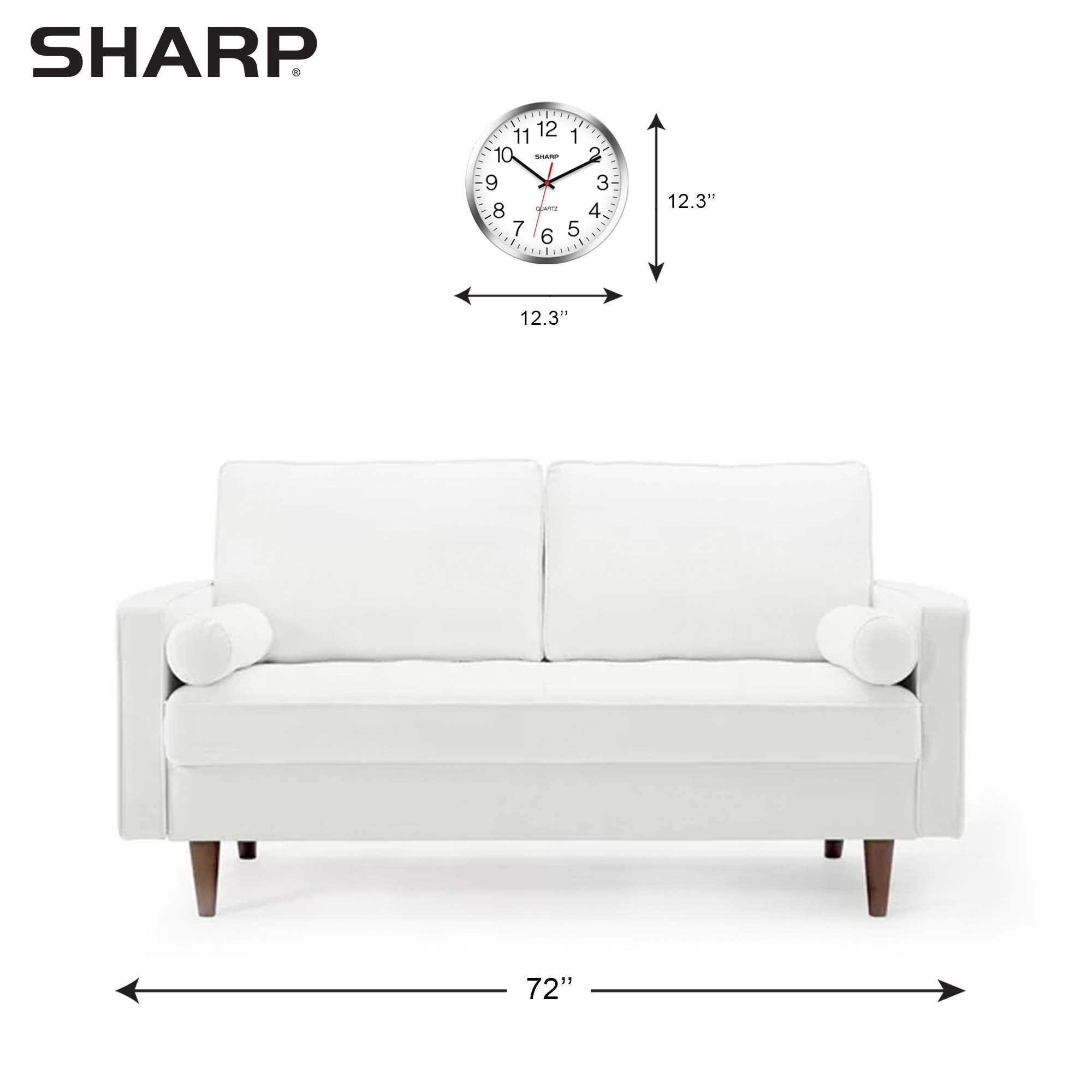 Sharp side profile with hanging hook demonstrating easy wall mounting