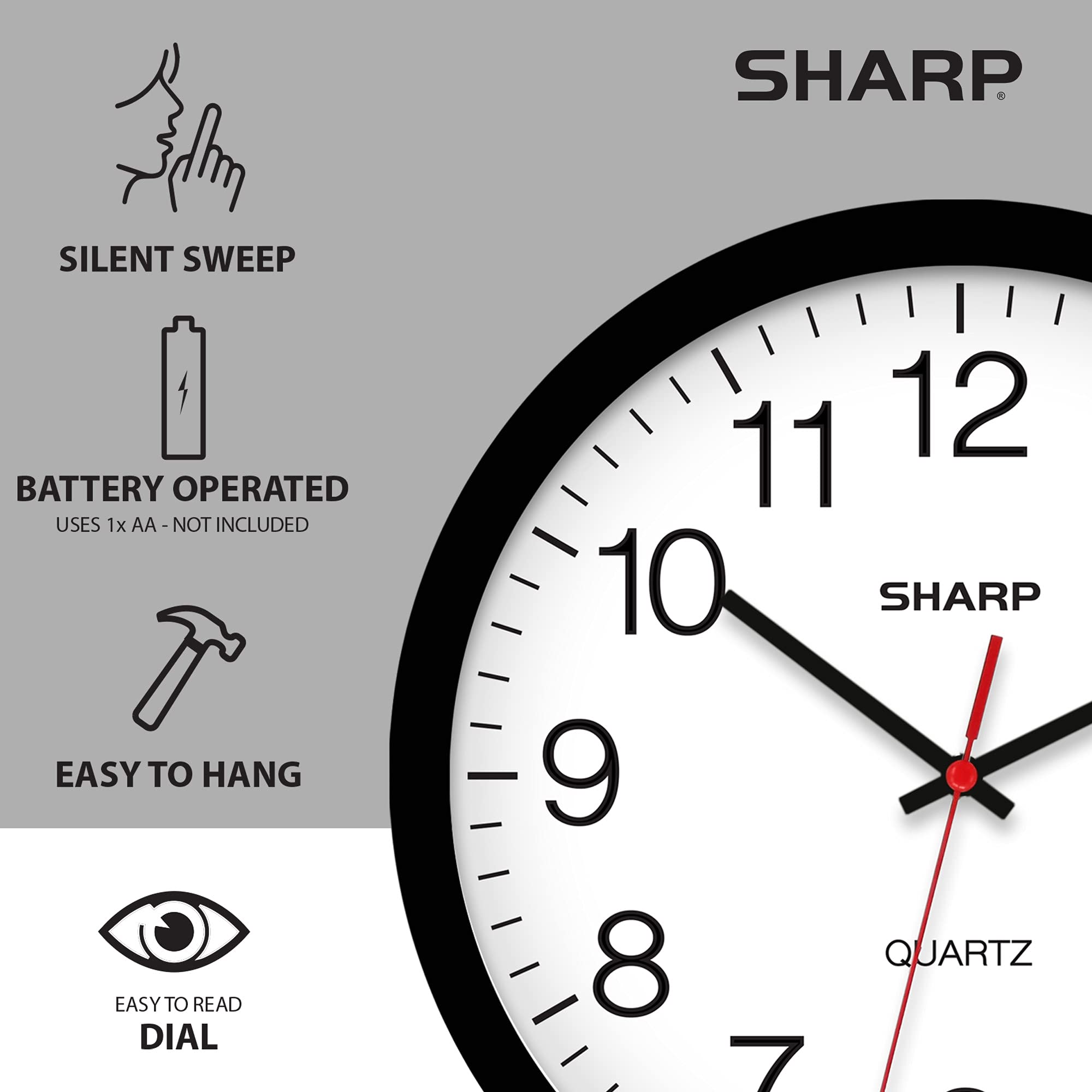 Sharp close-up of hands illustrating silent sweep movement and accuracy