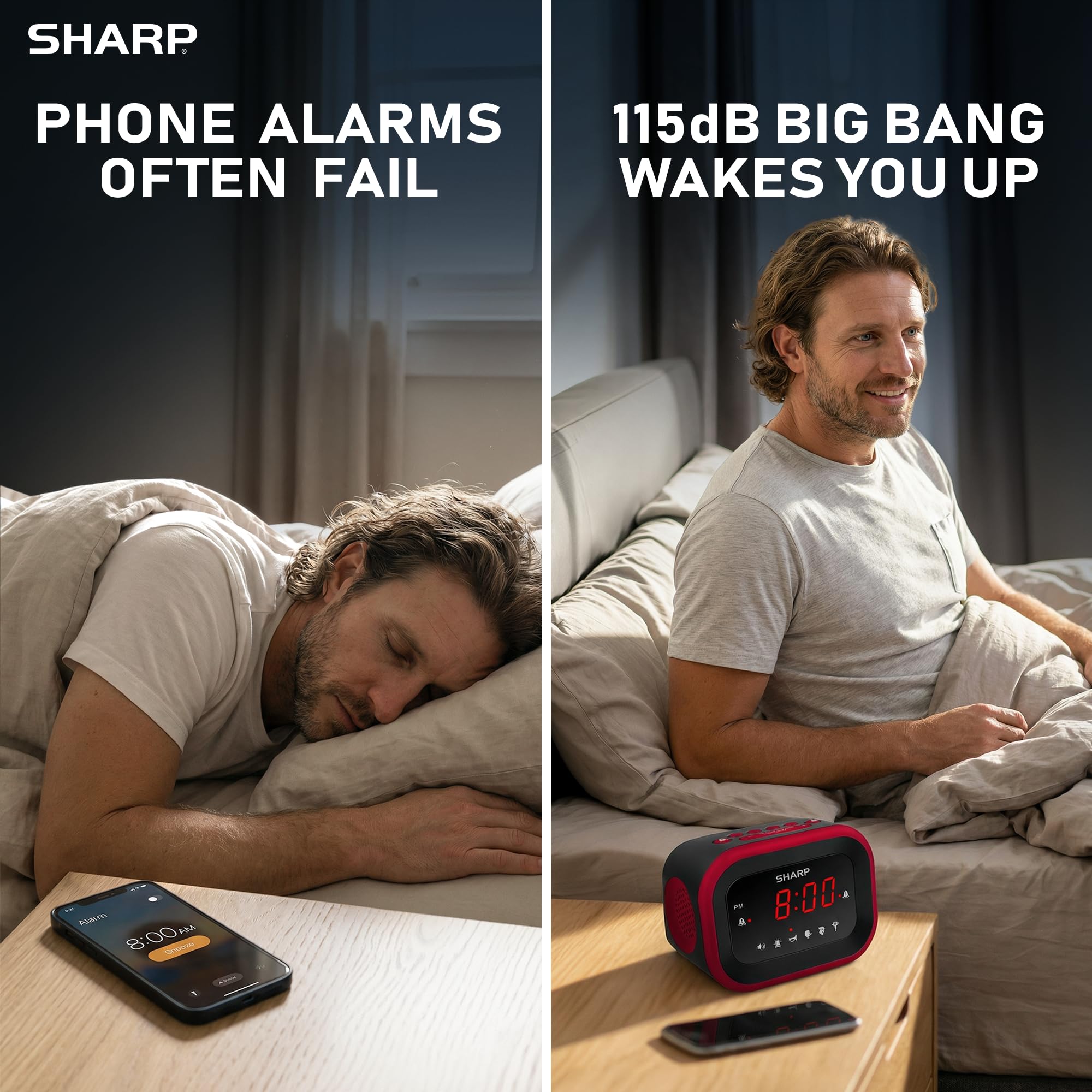 Sharp Big Bang oversized white LED display for easy distant reading