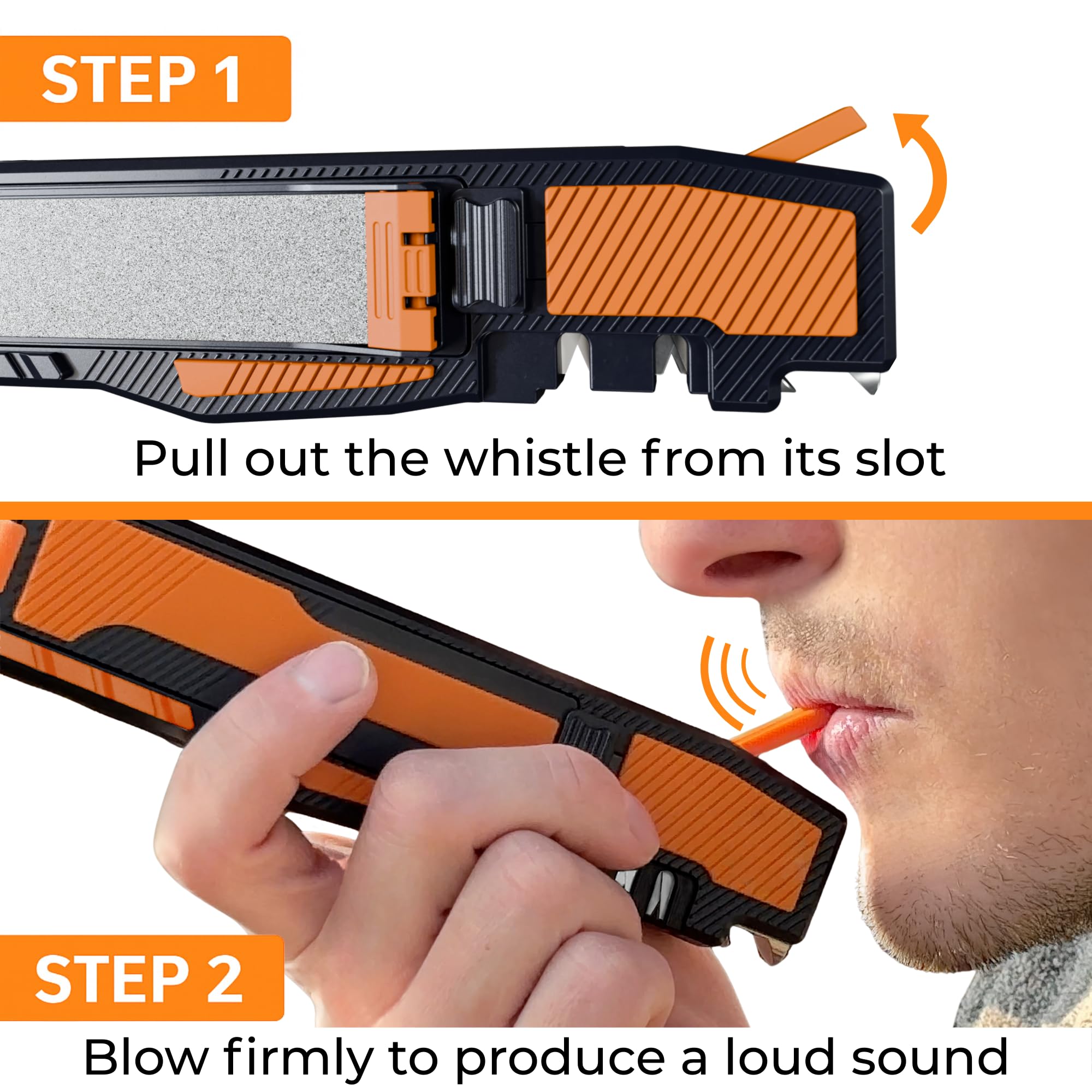 Sharp Pebble used outdoors on a campsite for on-the-go knife maintenance