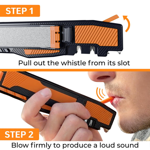 Sharp Pebble used outdoors on a campsite for on-the-go knife maintenance