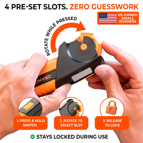 Sharp Pebble Orange Ninja tungsten surface close-up for long-lasting edge restoration