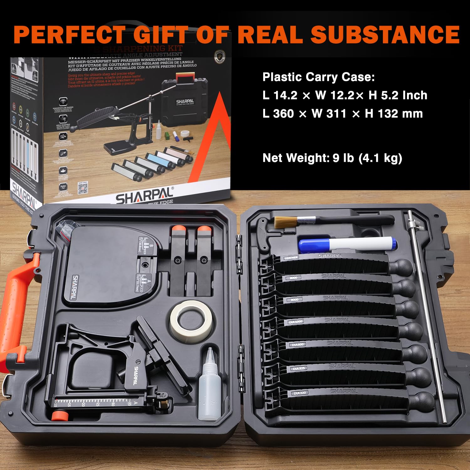 SHARPAL carrying case lifestyle packed for travel, protecting kit and enabling portability