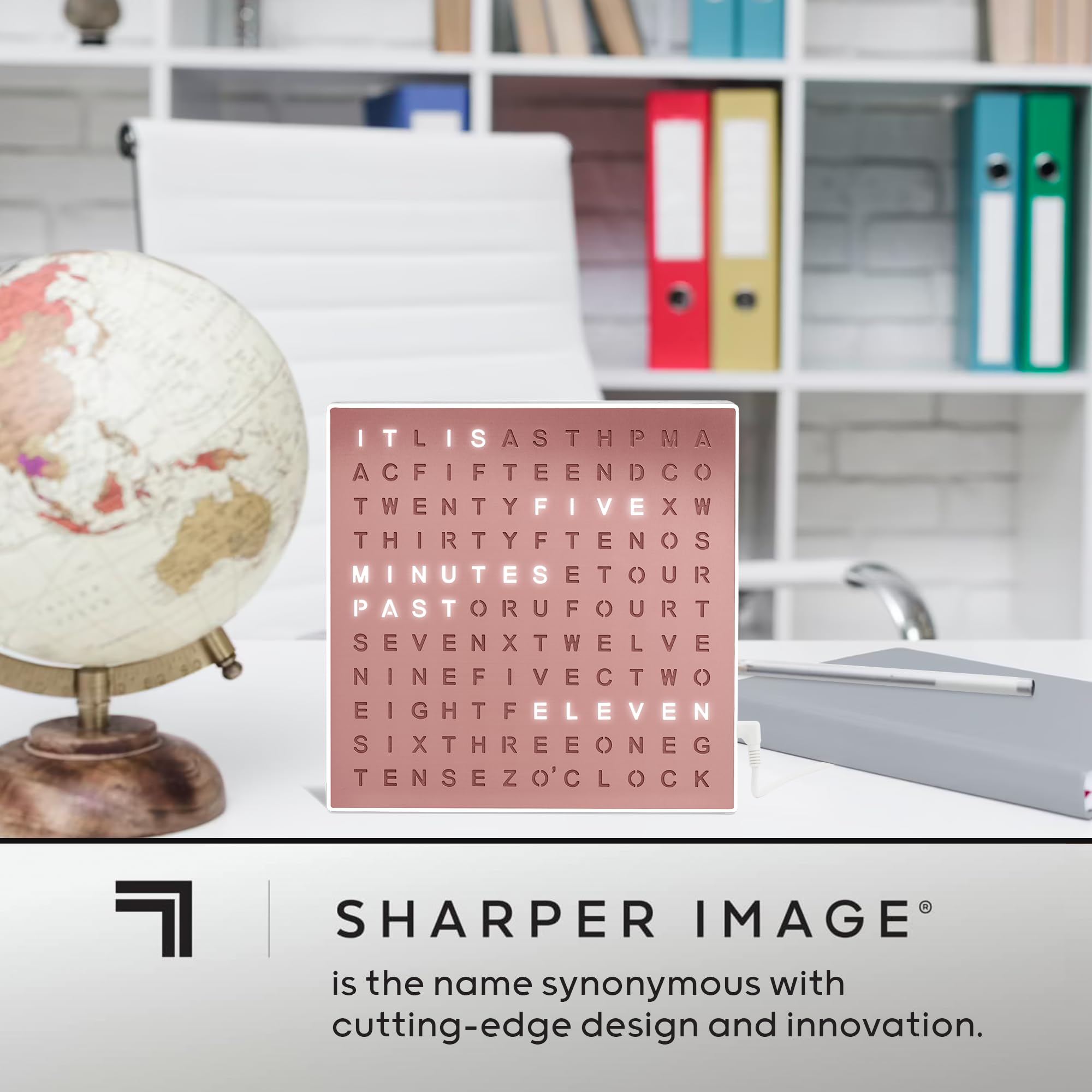 Sharper Image USB cable and adapter included for fast plug-and-play setup