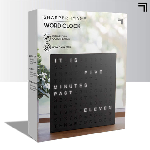 Sharper Image gift box packaging presented as ready-to-give present