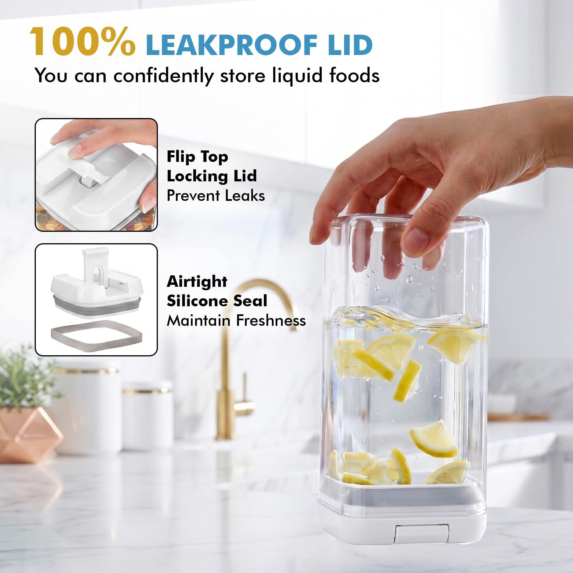 Shazo single container open top demonstrating easy access and wide mouth convenience