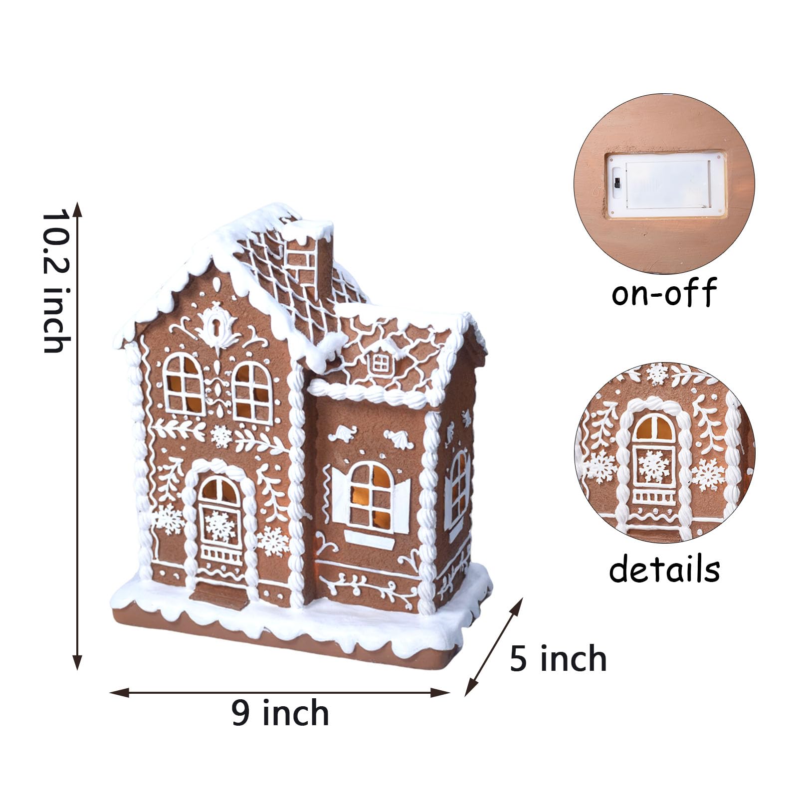 Sheaifun lit windows and door cutouts creating cozy ambient light