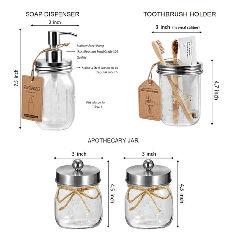 SheeChung apothecary jars filled with cotton items for visible storage