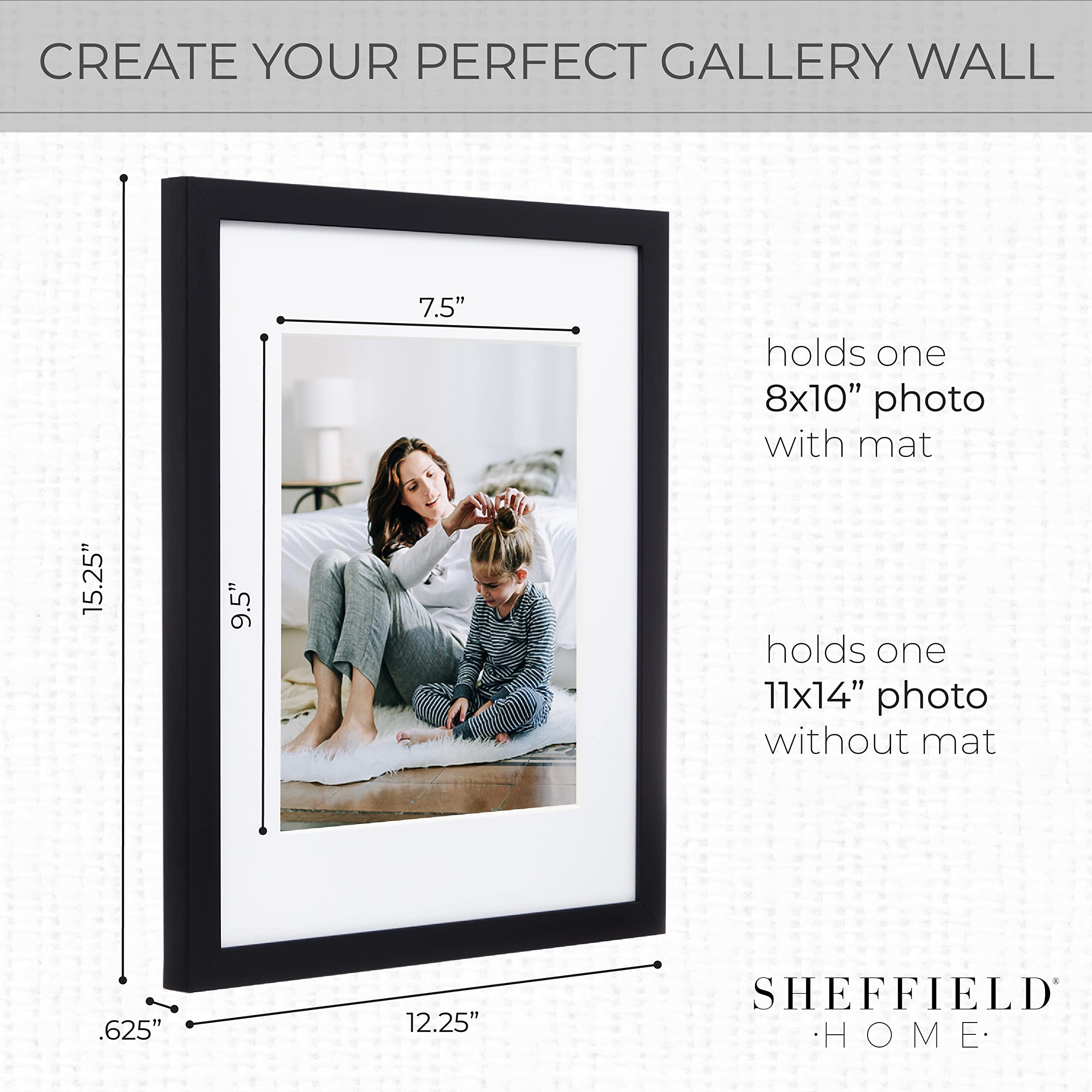 Sheffield Home side profile highlighting pre-attached hanging hardware benefit