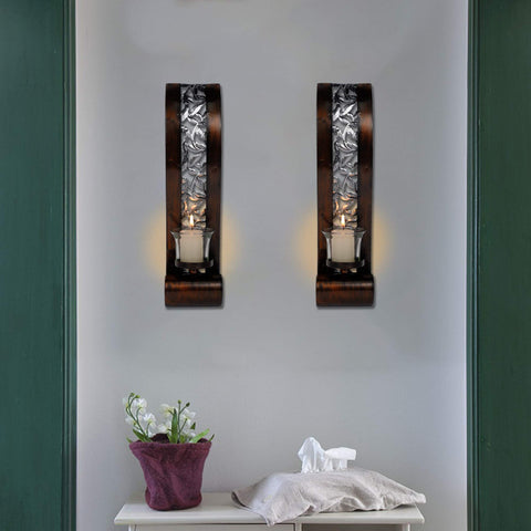 Shelving Solution metal openwork detail highlighting vintage pattern and decorative interest