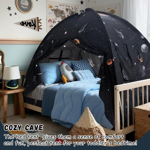 Sherilyn tent on twin mattress for scale, confirms true twin fit