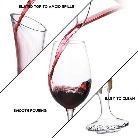 SHIGOO size comparison with standard bottle showing full 750ml fit and capacity benefit