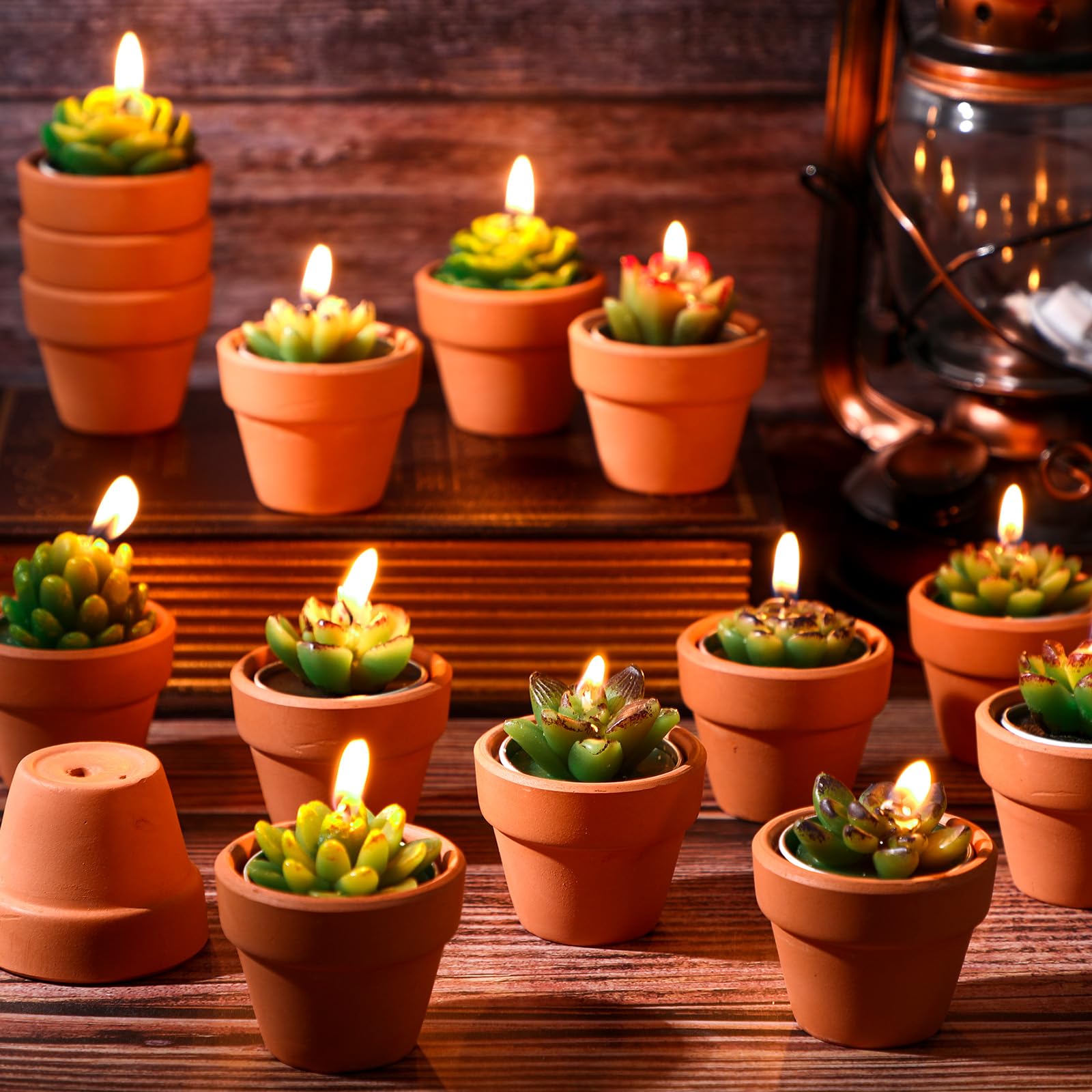 Shihanee clay-style holder detail showing terracotta look and durable mini pot benefit