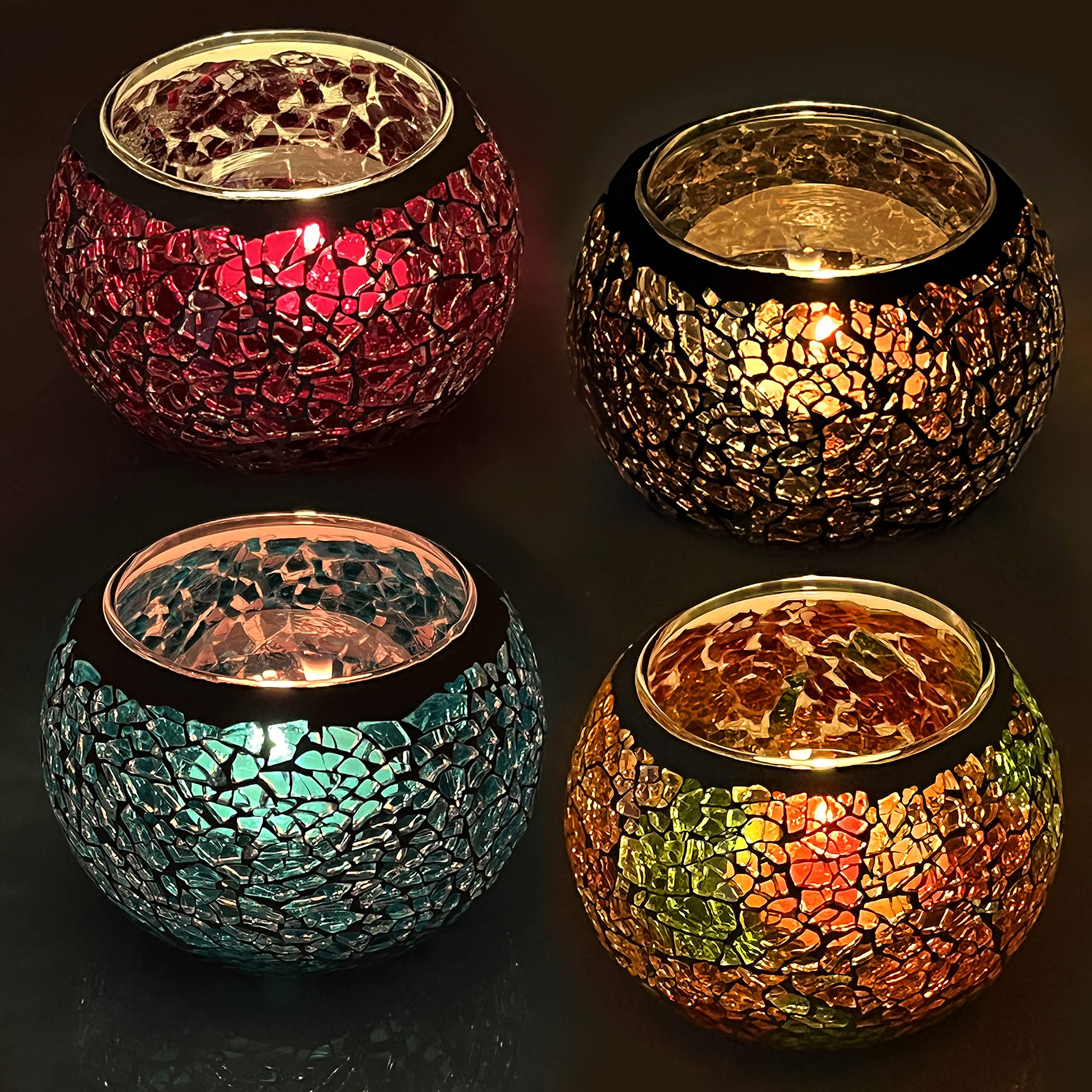 SHMILMH gift-wrapped votive set ready as Diwali or holiday present benefit