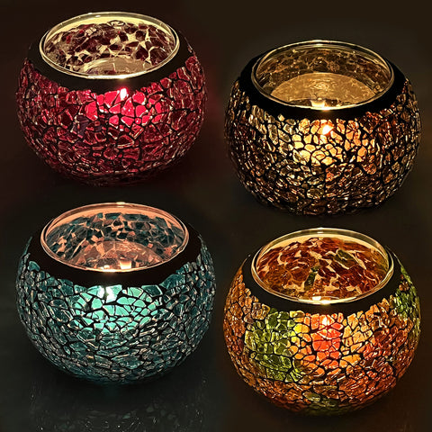 SHMILMH gift-wrapped votive set ready as Diwali or holiday present benefit