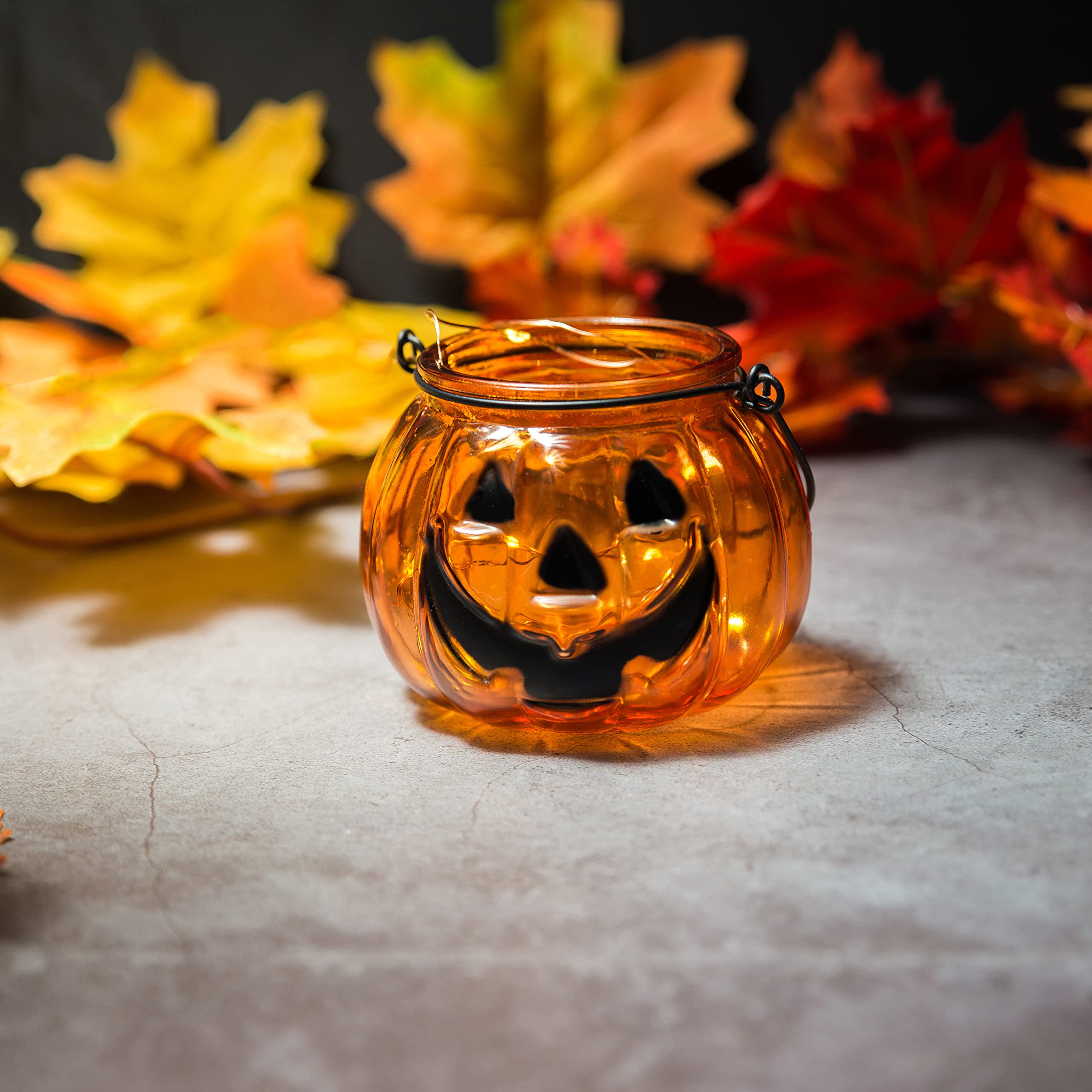 SHMILMH hanging pumpkin holder from tree branch for outdoor Halloween display